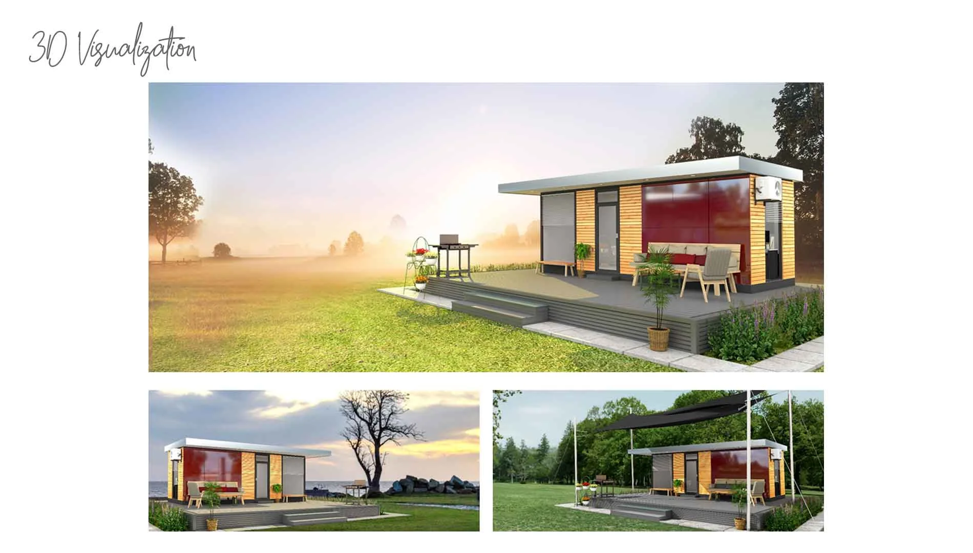 SolarBox: A small, portable house on wheels, exemplifying creativity 3D visualisation