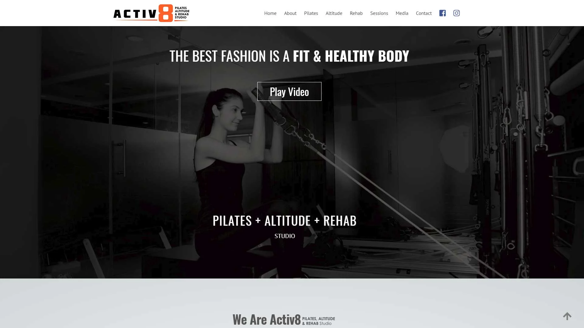 Activ8 Studio with a a modern and dynamic visual style | Boch & Fernsh a Digital Agency