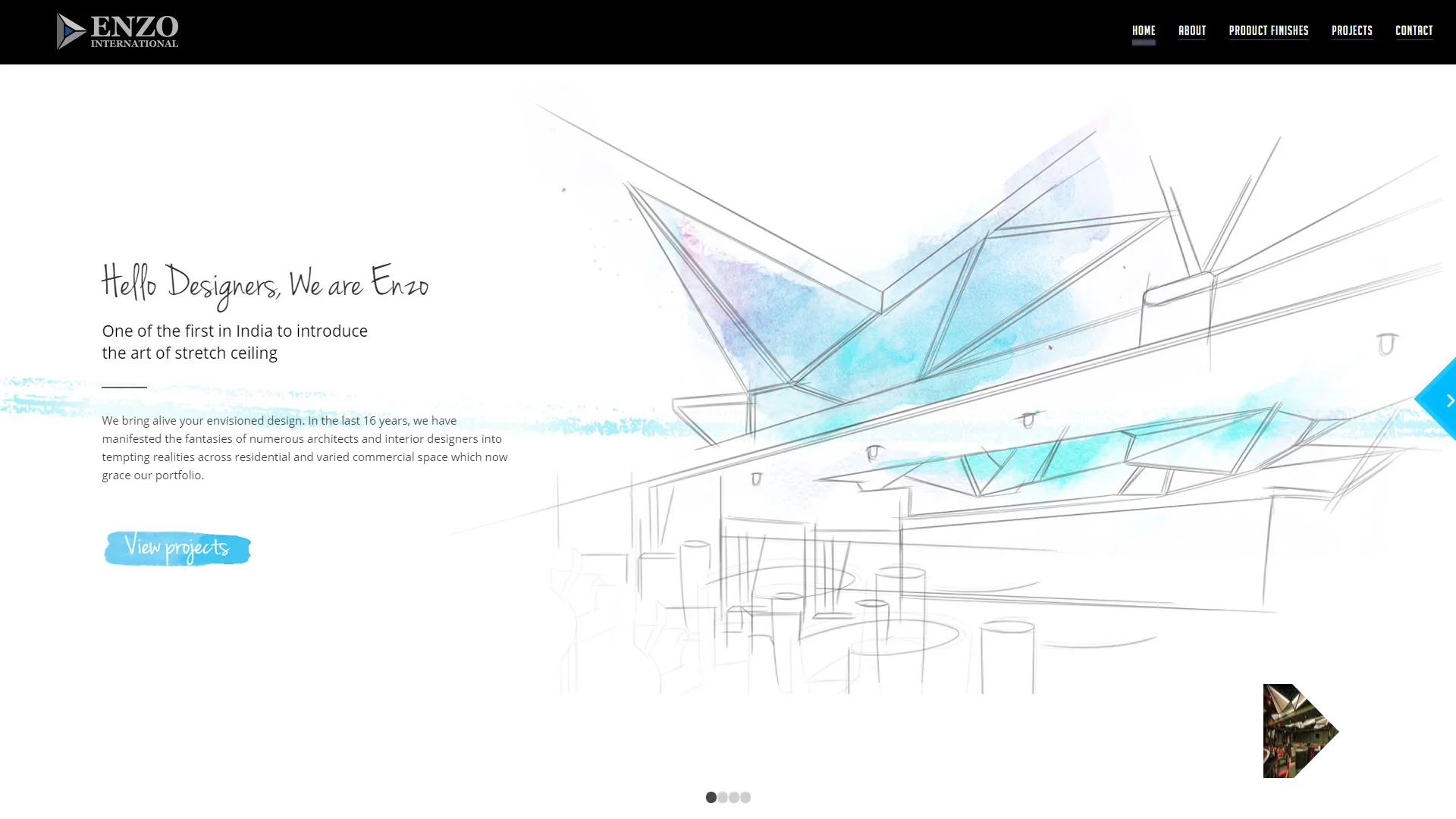 Boch & Fernsh designed Enzo's website to reflect innovation in the architectural domain.