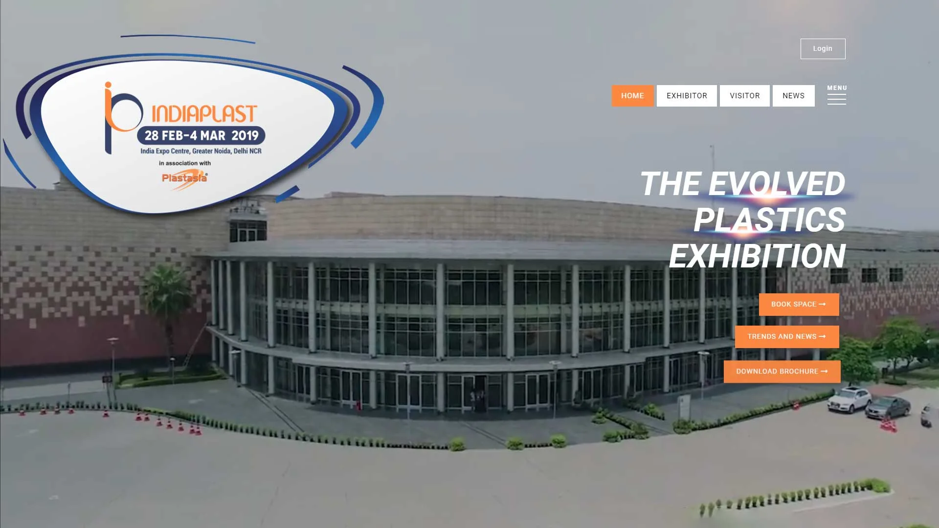 Boch & Fernsh's IndiaPlast website design, showcasing a sleek and contemporary visual concept for plastic manufacturing