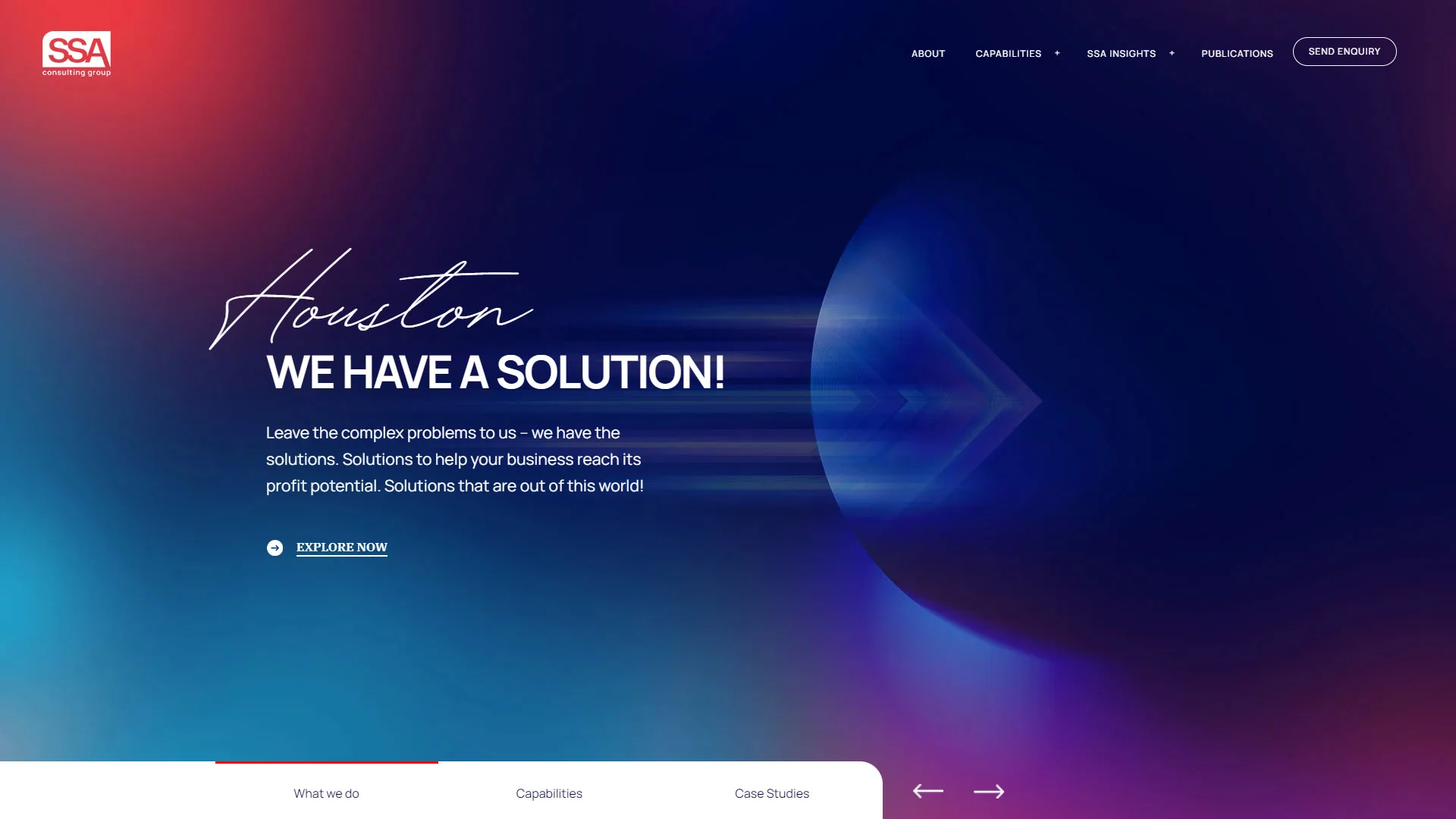 SSA Solutions website design by Boch & Fernsh, featuring clean, professional interface and user-friendly navigation